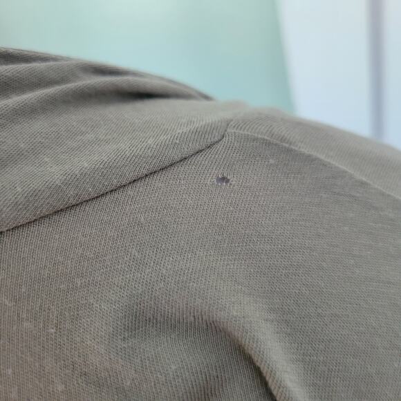 Splendid Size S Open Front Waterfall Cardigan Short Sleeve Lightweight Drape - Picture 4 of 9